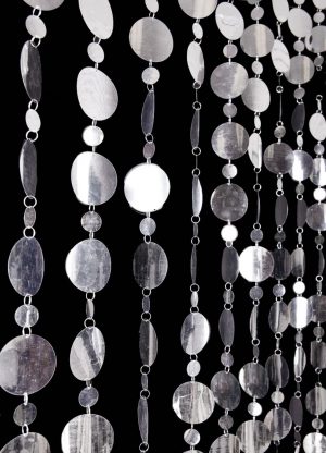 Silver Beaded Curtain