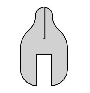 Cubical Shield Legs 1/4" Plex