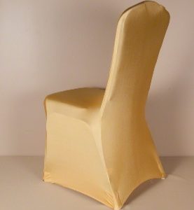 Gold Spandex Chair Cover Rental