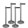 Retractable Black Belt & Chrome Stanchion