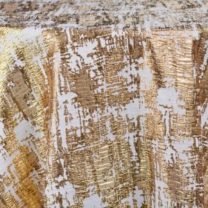 Gold & White Fusion Reversible Linen 132"