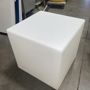 LED Glow Cube Ottoman/Accent Table (20" x 20")