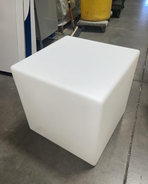LED Glow Cube Ottoman/Accent Table (20" x 20")