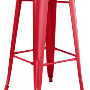 Red Element Backless Bar Stool