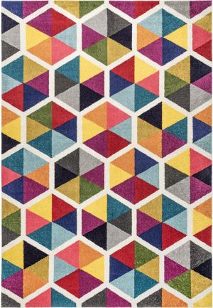 8' x 10' Colorful Geometric Area Rug