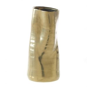 Gold Ceramic Teagan Vase 9"