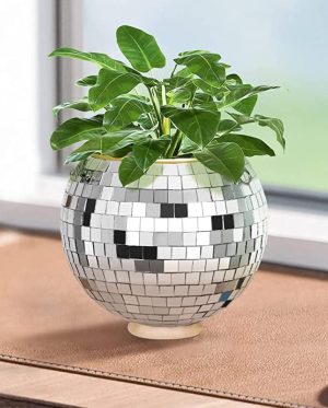 Disco Ball Planter Vase