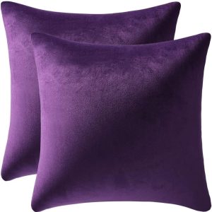 Purple Velvet Pillow 18" x 18"