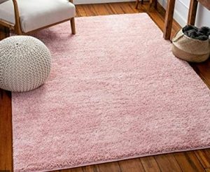 7'x10' Pink Shaggy Carpet