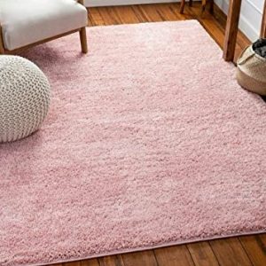7'x10' Pink Shaggy Carpet