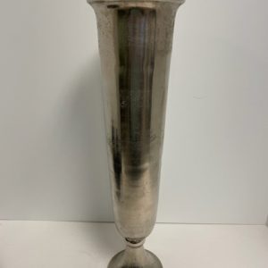 Silver Metal Milan Vase 23"