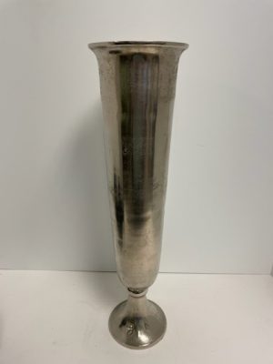 Silver Metal Milan Vase 23"