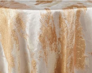 Gold Artiste Jacquard Linen 132"