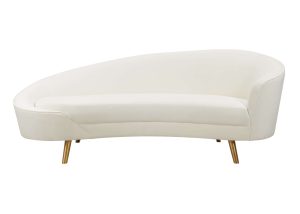 Opulence Cream Velvet Sofa