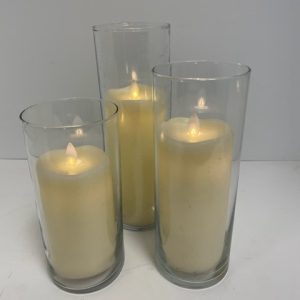 Cylinder Trio (Small) with Pillar Candles