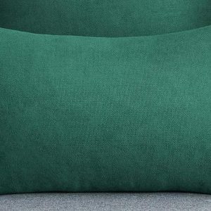 Dark Green Chenille Pillow 12" x 20"