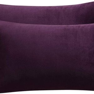 Purple Velvet Pillow 12" x 20"