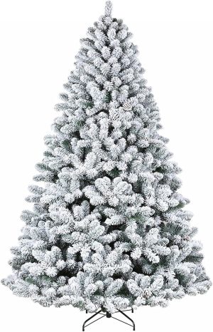 Snow Covered Pine Tree (7.5ft)