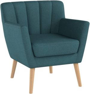 Teal Mid Century Modern Accent Chair