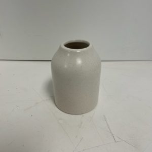 Ivory Ceramic Flynn Bud Vase 3"x4"