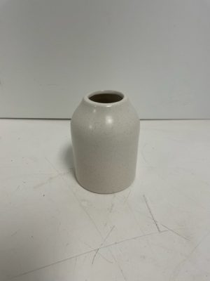 Ivory Ceramic Flynn Bud Vase 3"x4"