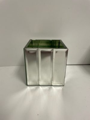 Mirror Dazzle Cube Vase 4"