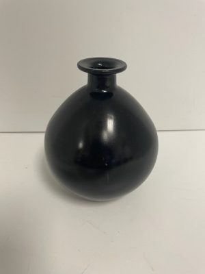 Black Bubble Bud Vase 6" Jolie