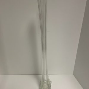 Clear Glass Eiffel Tower Vase 24"