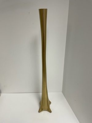 Gold Glass Eiffel Tower Vase 28"