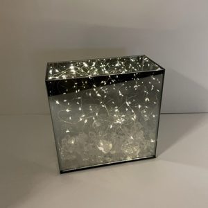 Myriad Infinity Glass with Fairy Lights 8"