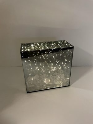 Myriad Infinity Glass with Fairy Lights 8"