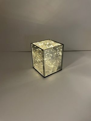 Glass Infinity Myriad Vase with Fairy Lights 4"