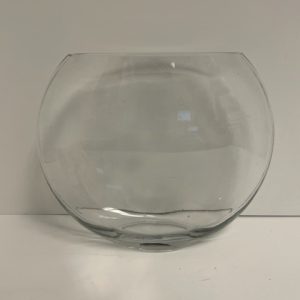 Clear Glass Fish Eye Vase 12"