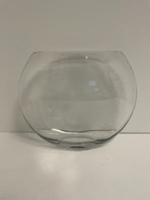 Clear Glass Fish Eye Vase 12"