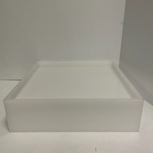 WHITE ACRYLIC BOX/ RISER 14"