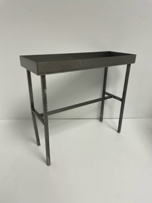 Metal Rectangle Stand with tray 12"x 12"x 4"