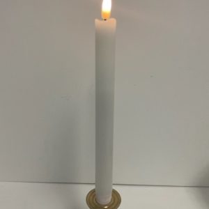White Led Taper Candle 9.5"