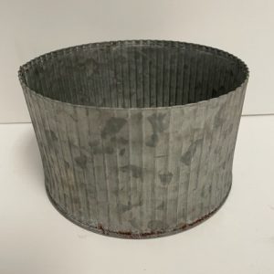 Metal Galvanized Planter 6.5"