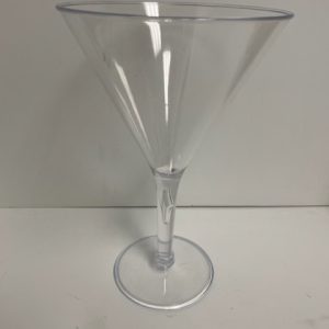 Acrylic Clear Martini Glass 10"