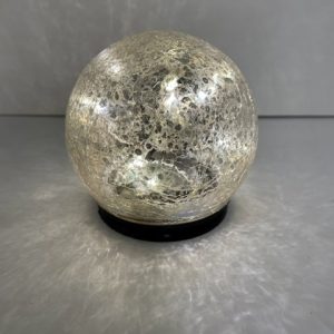 Silver LED Sphere 4"