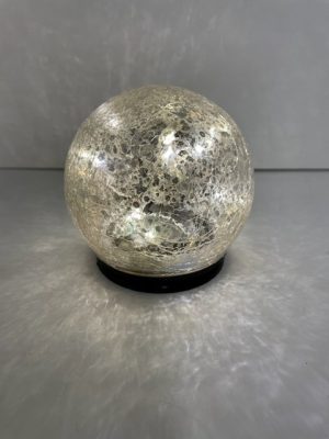 Silver LED Sphere 4"