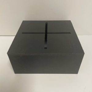 Black Led Plexi Box/ Riser 6" +