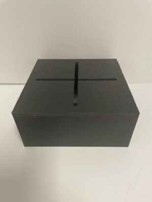 Black Led Plexi Box/ Riser 6" +