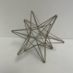 Silver Metal Wire Star 9"