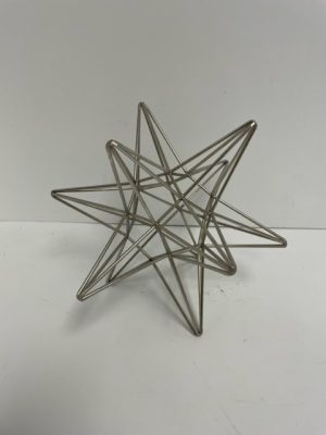 Silver Metal Wire Star 9"