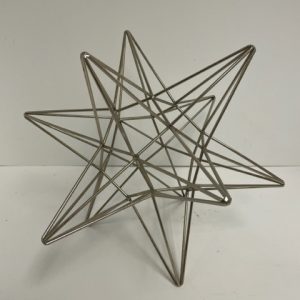 Silver Metal Wire Star 11"