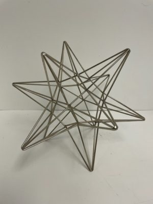 Silver Metal Wire Star 11"