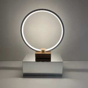 LED Light Ring with Mirrored Base 17" x 11"