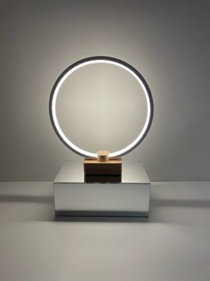 LED Light Ring with Mirrored Base 17" x 11"