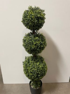 Boxwood 3 Sphere Topiary Tree 56"